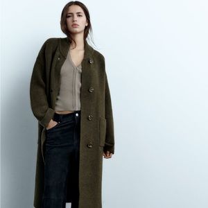 NWT Zara Knit Coat